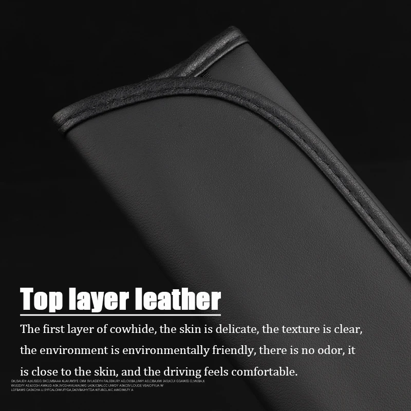 For Jeep Wrangler JK JL TJ YJ  Auto  Accessories Top leather material automotive seat belt cover shoulder protector