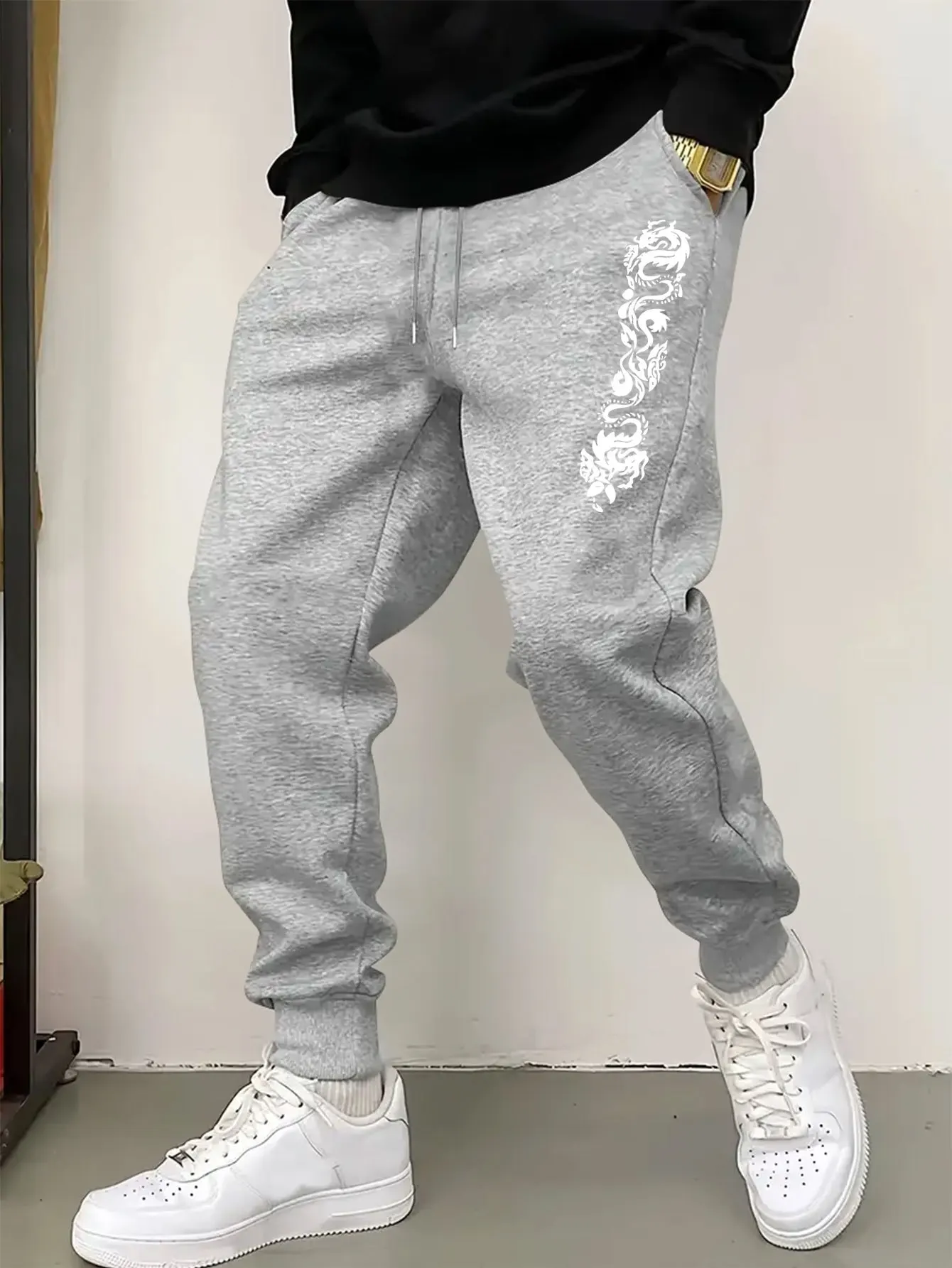 الرجال اليابانية والكورية نمط الدراما الكورية السراويل واسعة الساق مدبب هيم بذلة مع الأصفاد ، السراويل غير رسمية و رسمية S-3XL #5