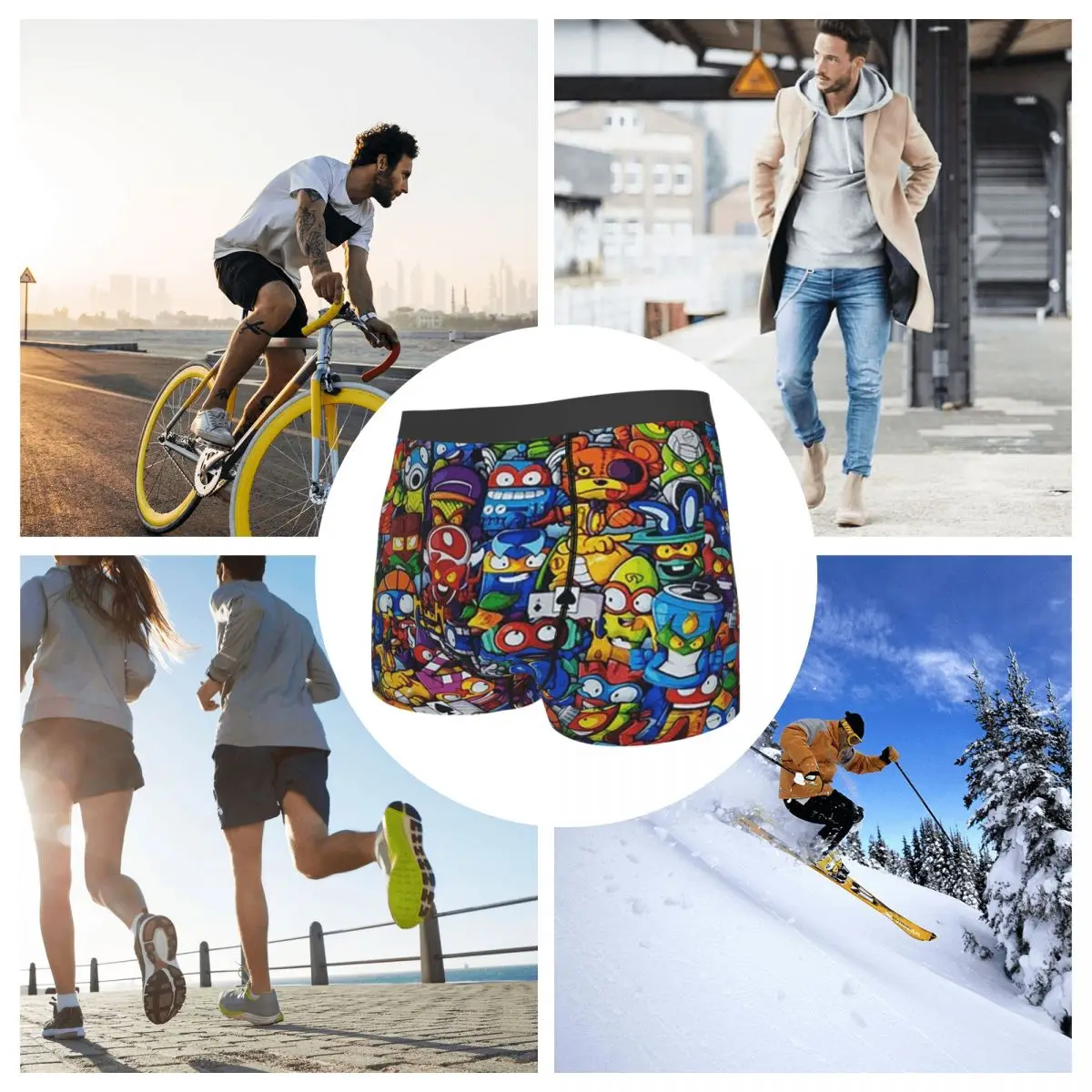 Boxer Onderbroek Shorts Nieuwe Super Zings Cartoon Game Superzings Slipje Mannelijke Zacht Ondergoed voor Homme Man Vriendje Geschenken