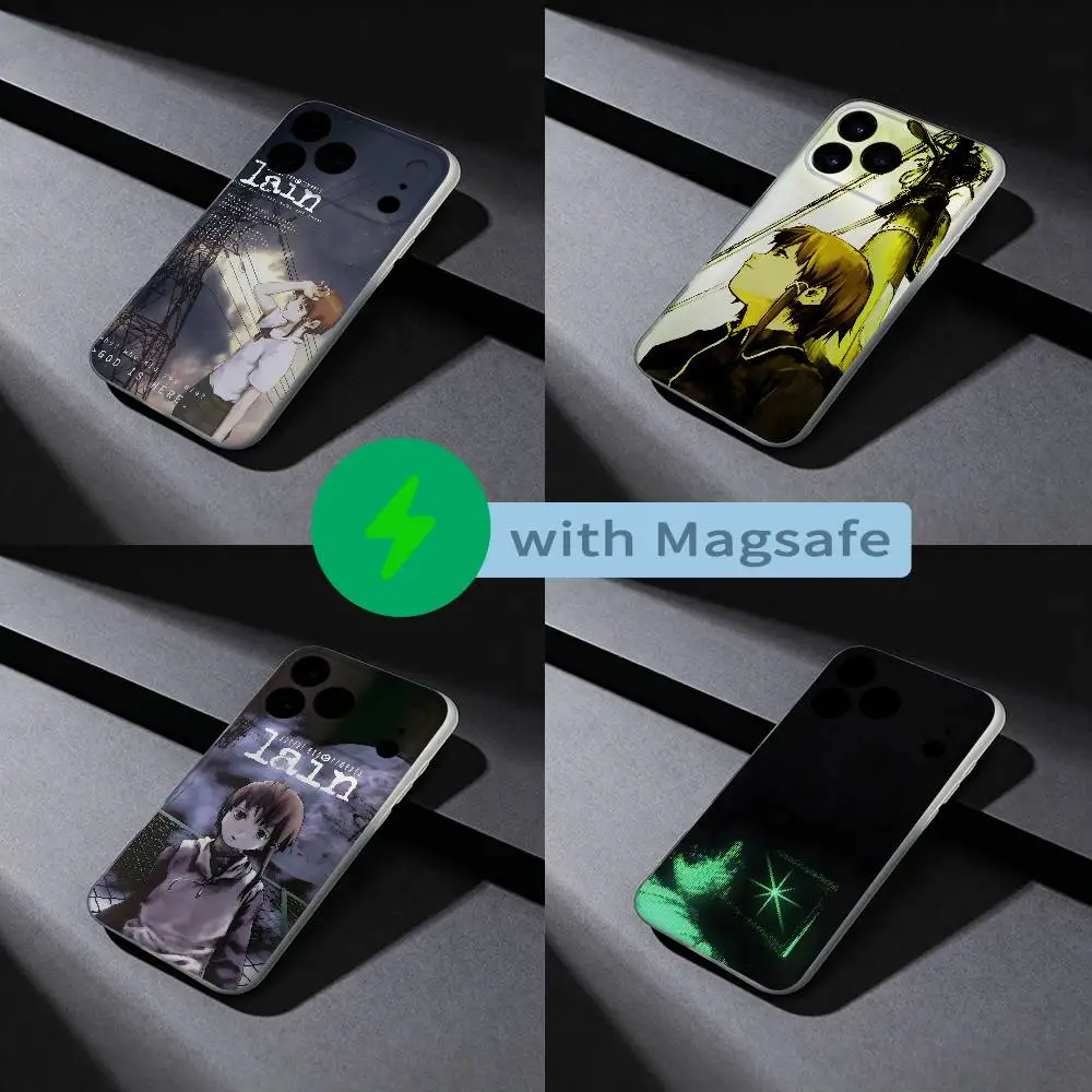 

Serial Experiments L-Lain Phone Case For iPhone 17,16,15,14,13,12,X,XS,Pro,Max,Plus,E,Air,Mini with Magsafe Magnetic Frosted