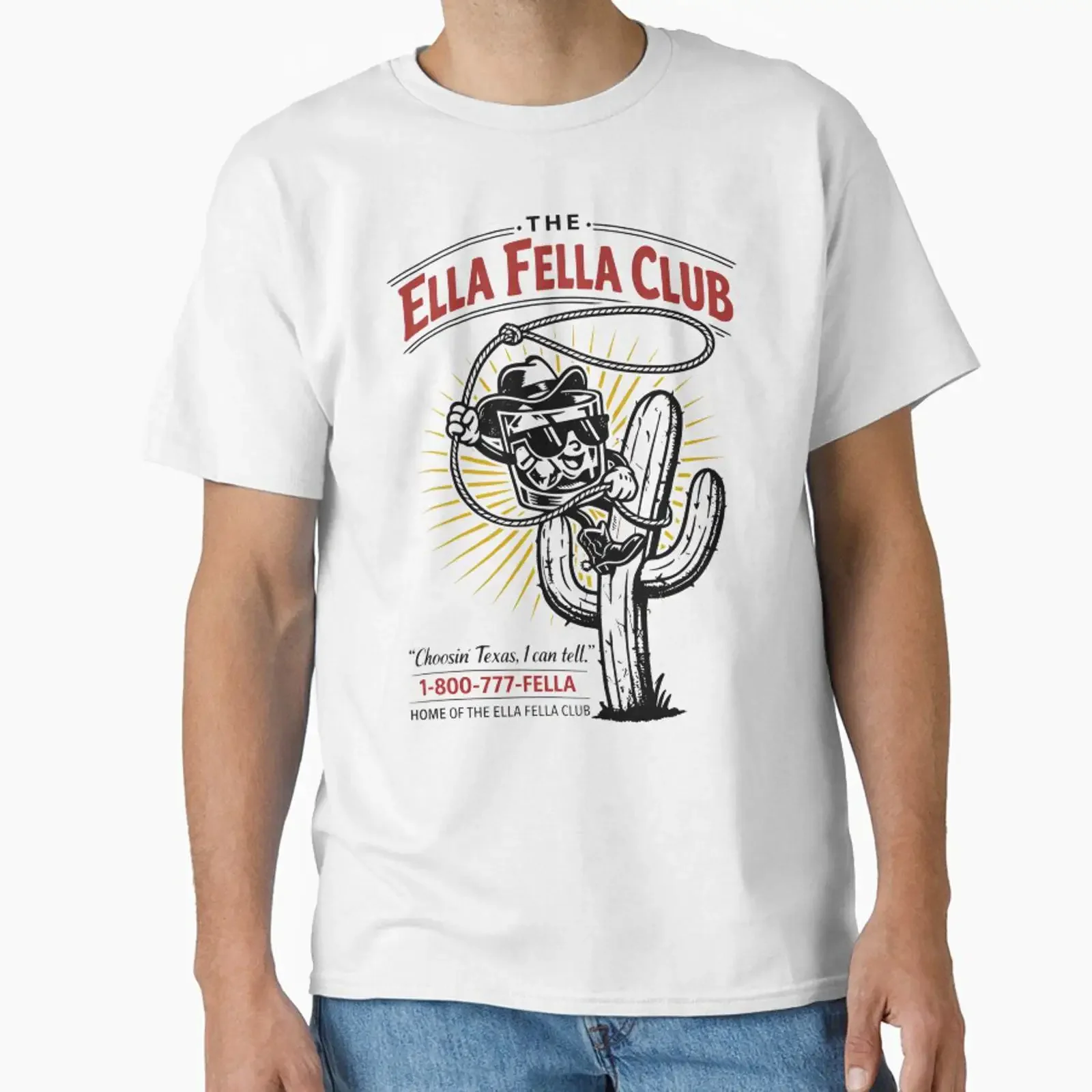 Ella's Fellas The Ella Fella Club Ellas designed and sold by SideAway vintage Washed graphic Versatile Stretched Unisex