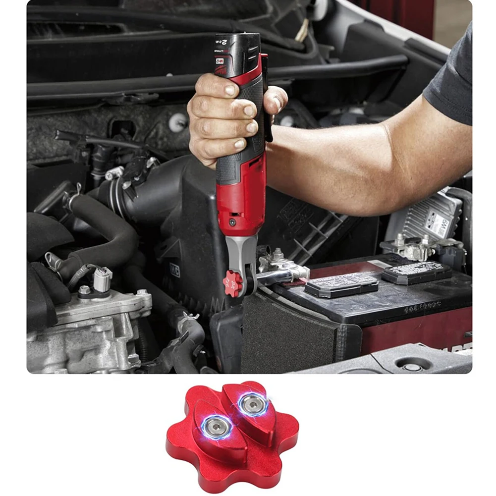

Magnetic Aluminum Alloy Ratchet Switch Knob for M12 38 Socket Sets Providing Fast Directional Change and Reliable Magnetic Hold