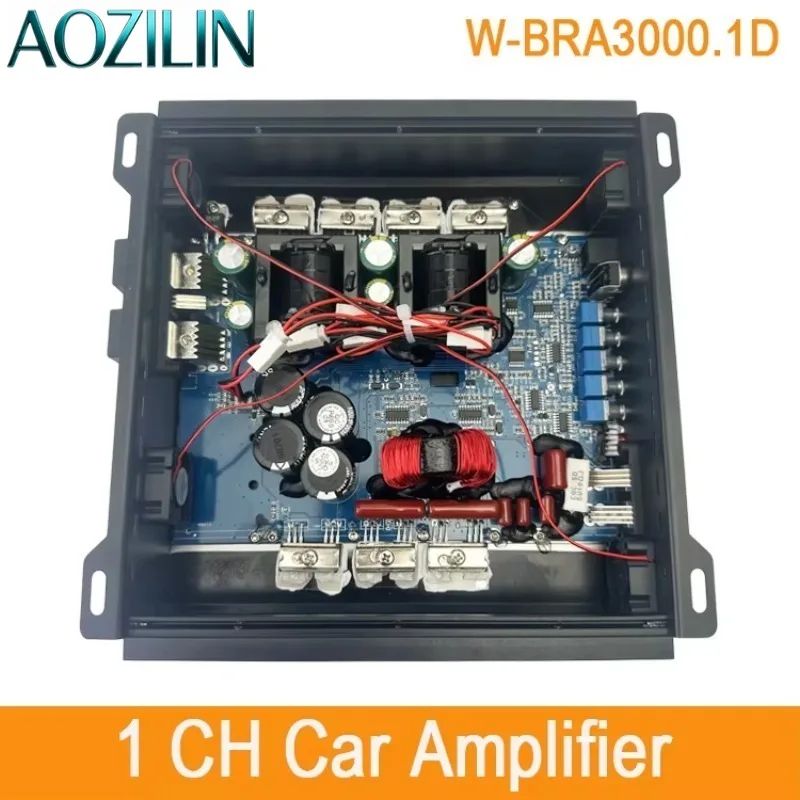 High Power Brazilian Style 3000Wrms Car Amplifier, Full Range Class D Mono Car Amp for Auto Audio Speaker