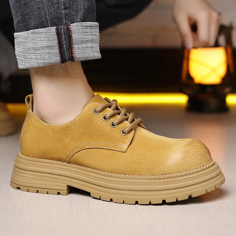 

Модные мужские туфли на толстой подошве. Роскошные и минималистичные стили. Для вечеринок или работы. Деловой офис. Высококачественная обувь на толстой подошве.