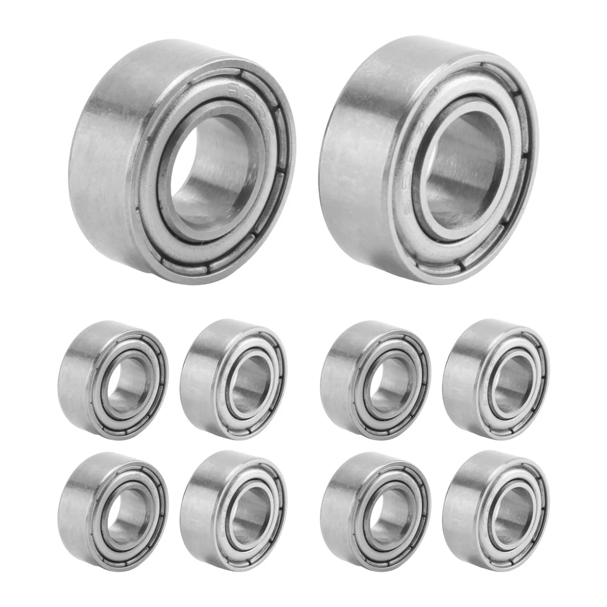 6mm x 13mm x 5mm Miniature Deep Groove Radial Ball Bearings 686Z 10Pcs