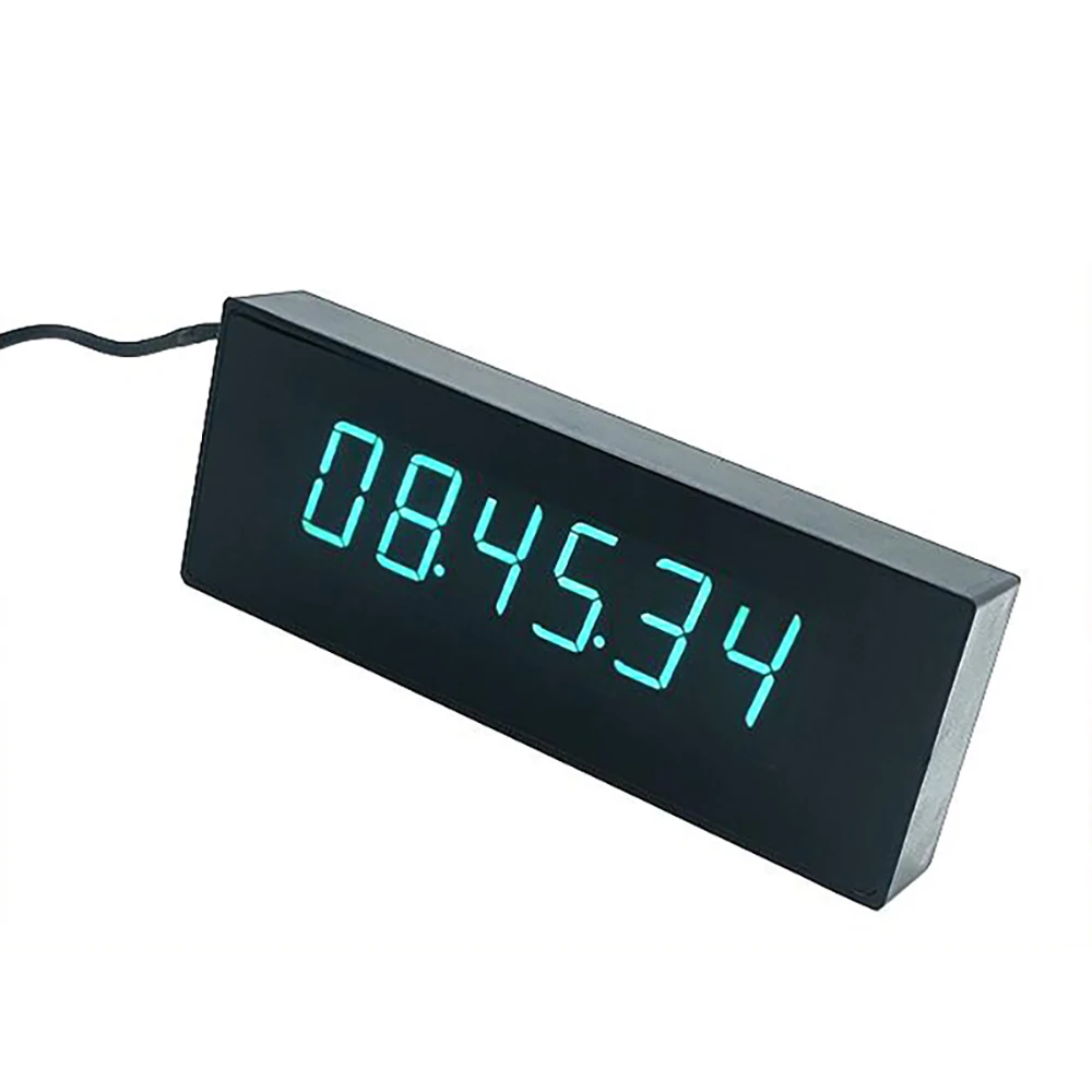 6-bit VFD WiFi Clock Date Display With Seconds Alarm Clock VFD Fluorescent Tube Automatic calibration time W Remote Control