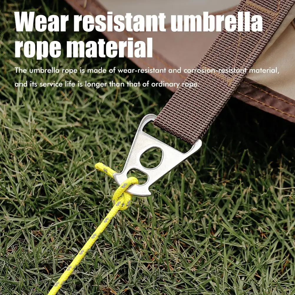 Corda per tenda di regolazione del cavo della tenda in Nylon riflettente da 4 pezzi 4m per l'imballaggio esterno della tenda da campeggio