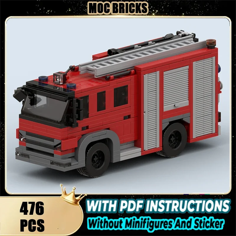 

Строительные блоки Moc Амстердам Технология пожарной машины Модульные кирпичи Модель Подарки Рождественские игрушки Наборы «сделай сам» Сборка!