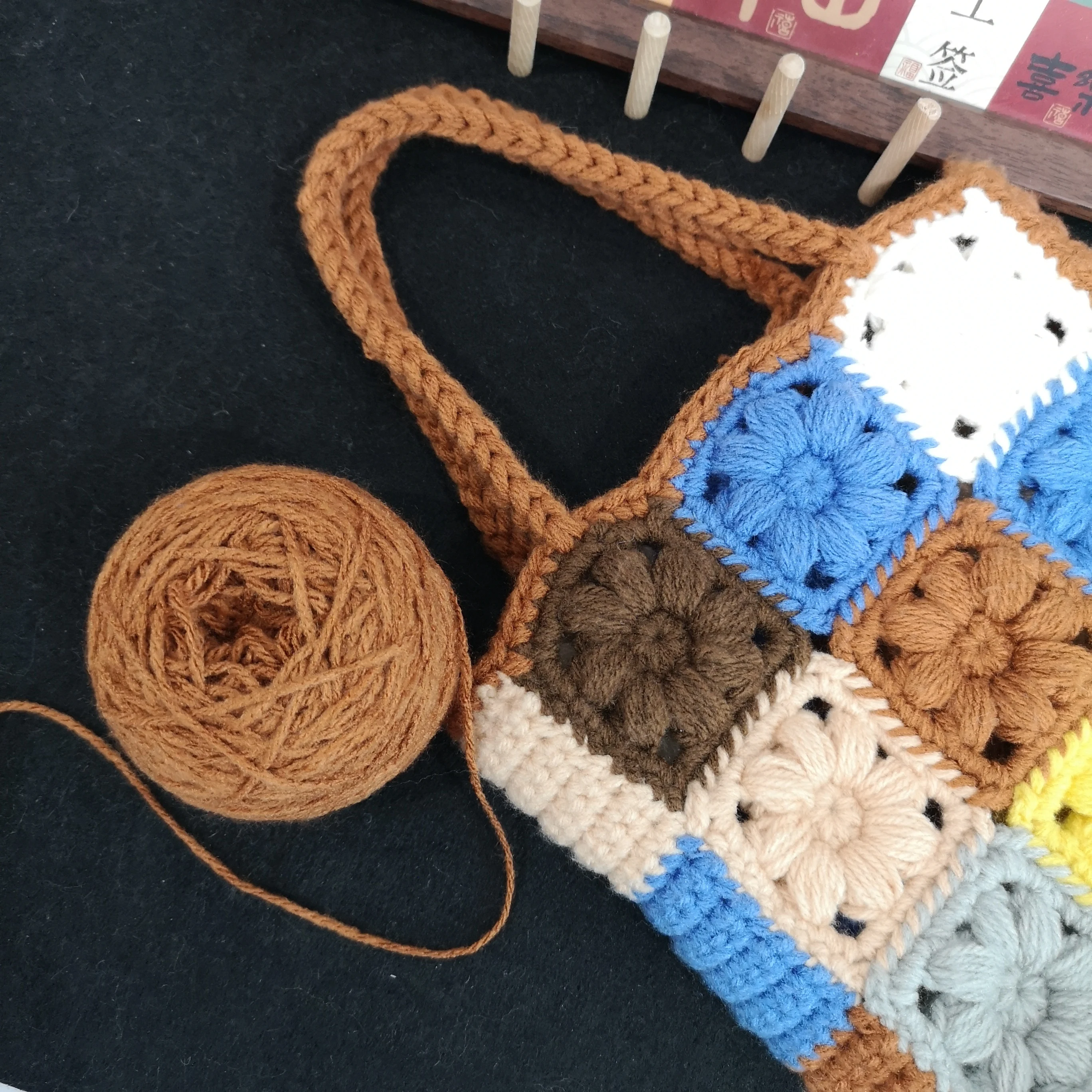 VerViento 3 كرات (إجمالي 150 جرام) غزل قطن أكريليك ثلاثي الطبقات لكروشيه مربع الجدة والحياكة والأوشحة التي تصنعها بنفسك، أميجورومي، البطانيات #4