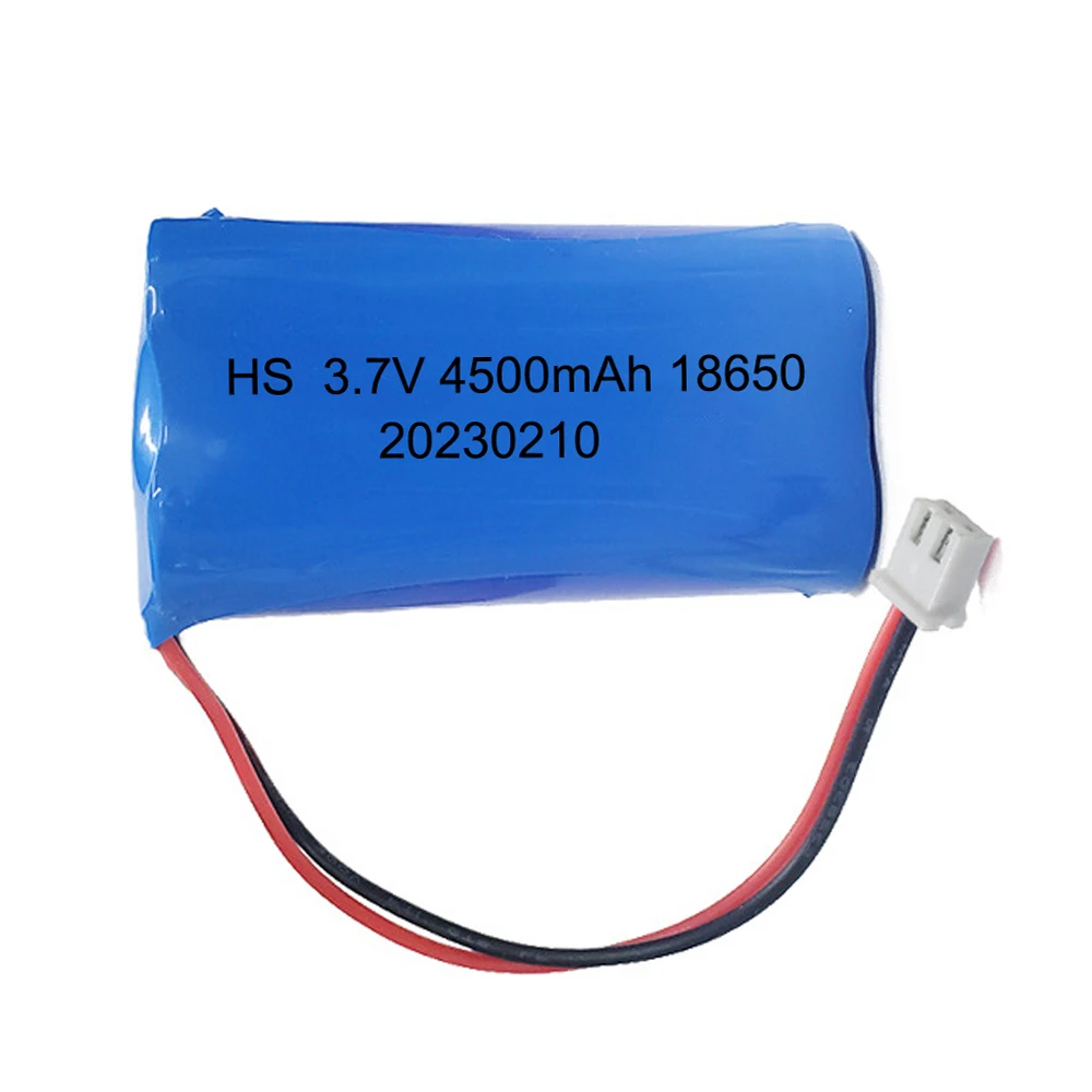 

3.7V 18650 lithium battery pack 4500 Rechargeable battery group with XH2.54-2P Plug for monitoring equipment, protection board