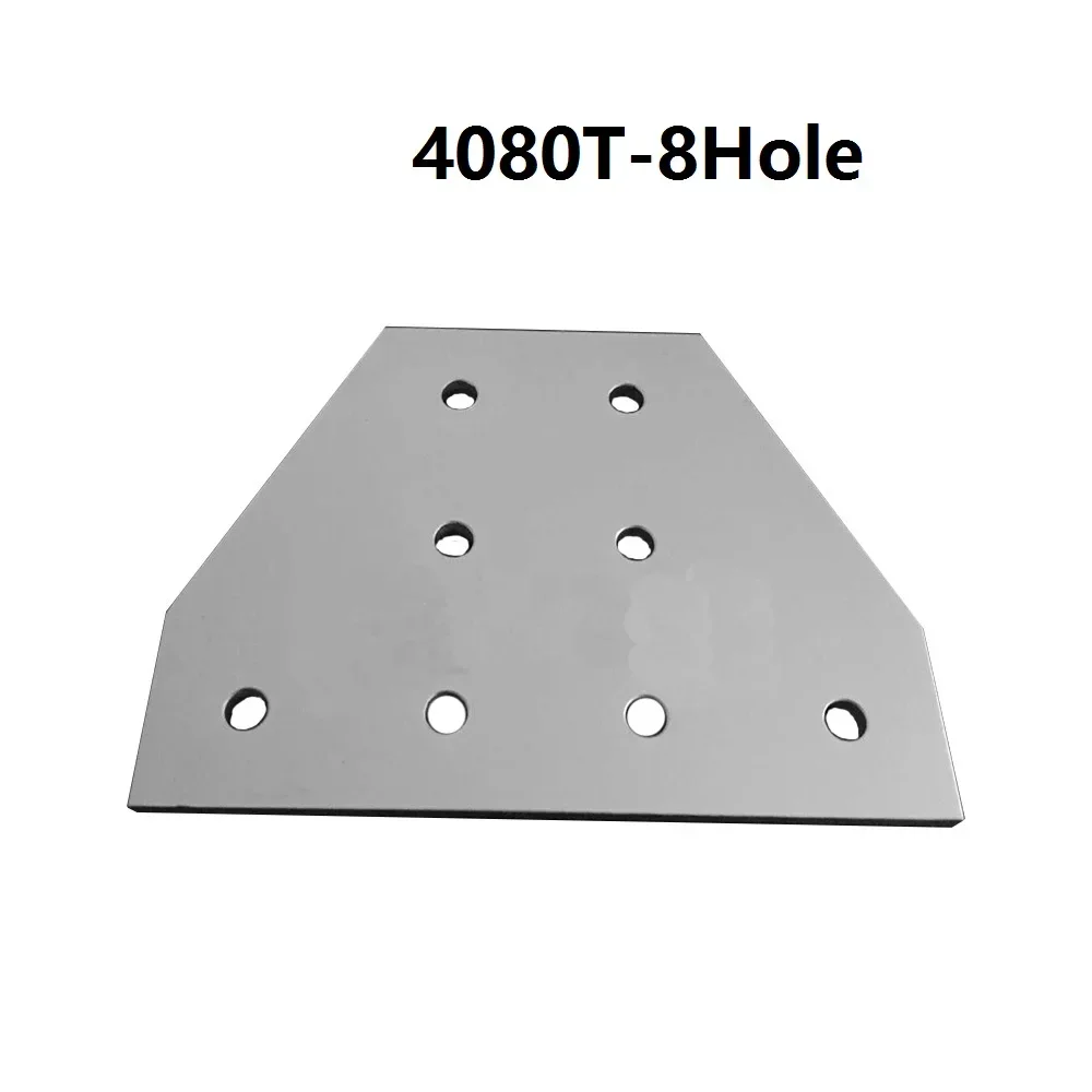1pcs 4080 40x80 with 8 hole T type 90 Degree Joint Board Plate Corner Angle Bracket Connection  for Aluminum Profile