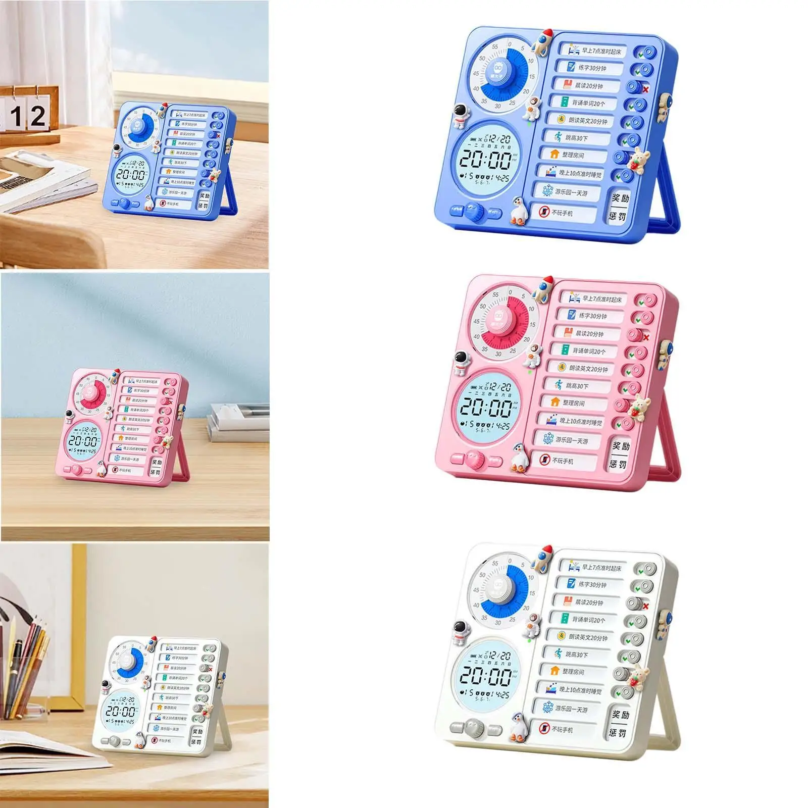 Visual Timer Oplaadbare Time Management Checklist Board Voor Office Notities