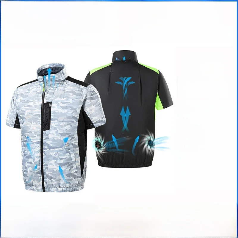 

Костюм с вентилятором Спецодежда ort Sve Охлаждающий кондиционер Уличная одежда M Летняя рабочая одежда Тепловое регулирование