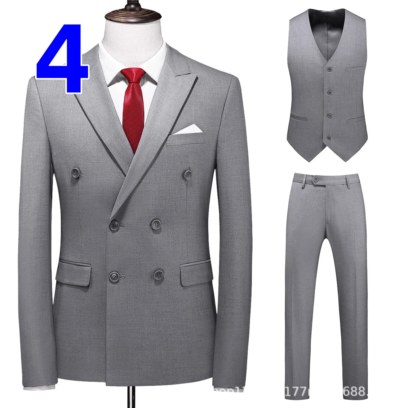 M5311 abito scozzese da uomo slim fit in stile coreano