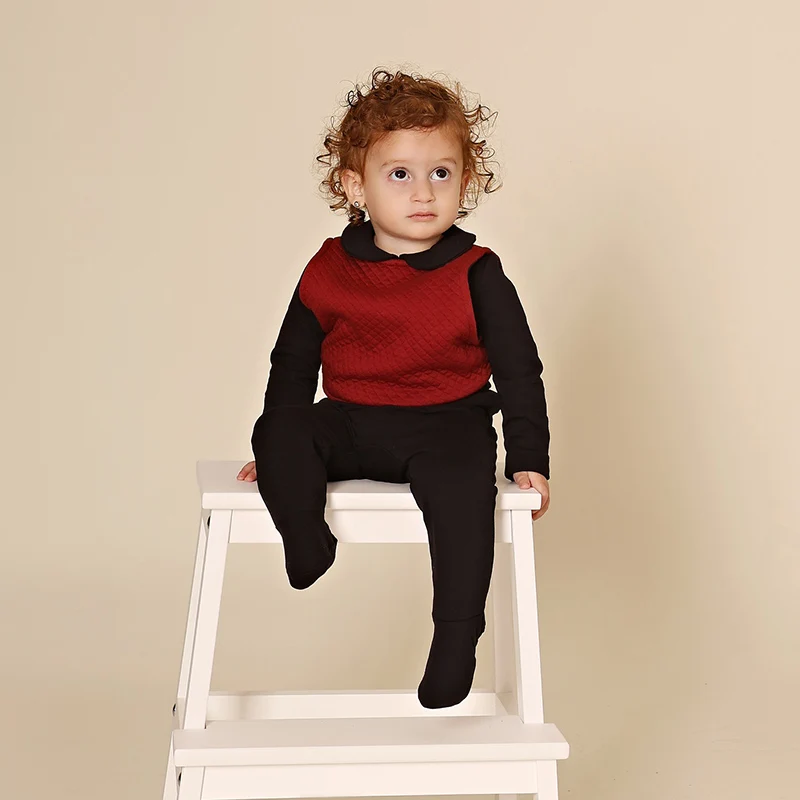 AA-New arrivals winter shabbos robe boy and girls family clothing set baby footie cotton spandex and outer warm sandwich layer