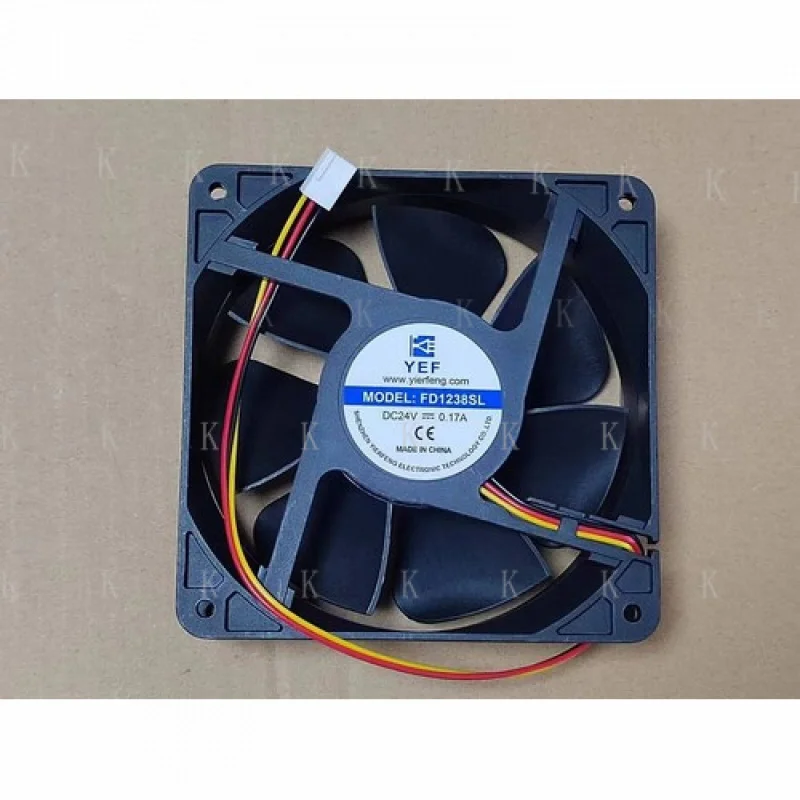 

C ДЛЯ 1 шт. YEF FD1238SL DC24V 0,17A 12038 12 см охлаждающий вентилятор 3-проводной # А6–27