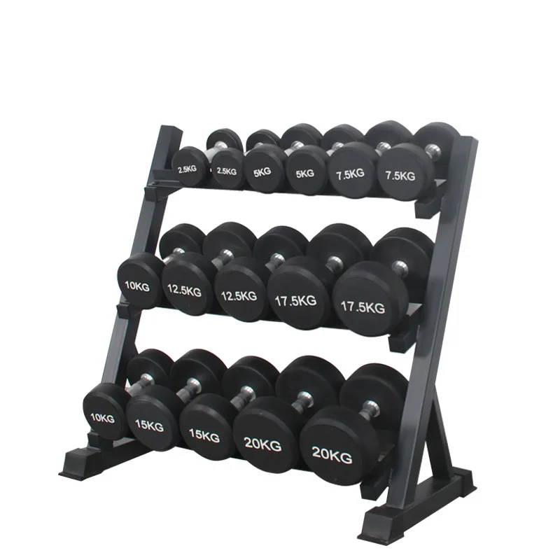 

Трехслойные гантели, прочное несущее хранилище гантелей, шестиугольная стойка для хранения гантелей, прямые поставки бытовой фабрики
