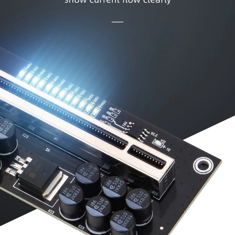 NEW V011 Pro PCIE Riser 011 Cabo Riser Card PCI Express X16 10 Capacitors USB3.0 Cable 12 LED Flash Lights For GPU Graphics Card