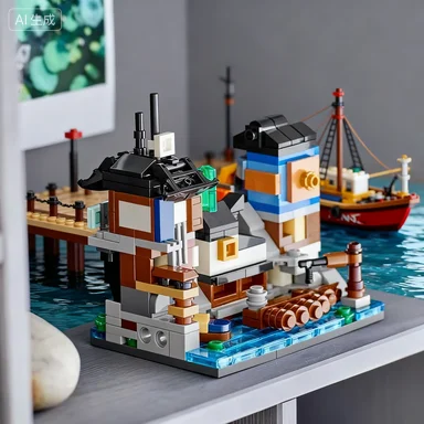 ليجو 40704 فانتوم نينجا ميني كاسل بيير للأولاد والبنات لعبة بناء الألغاز هدية #6