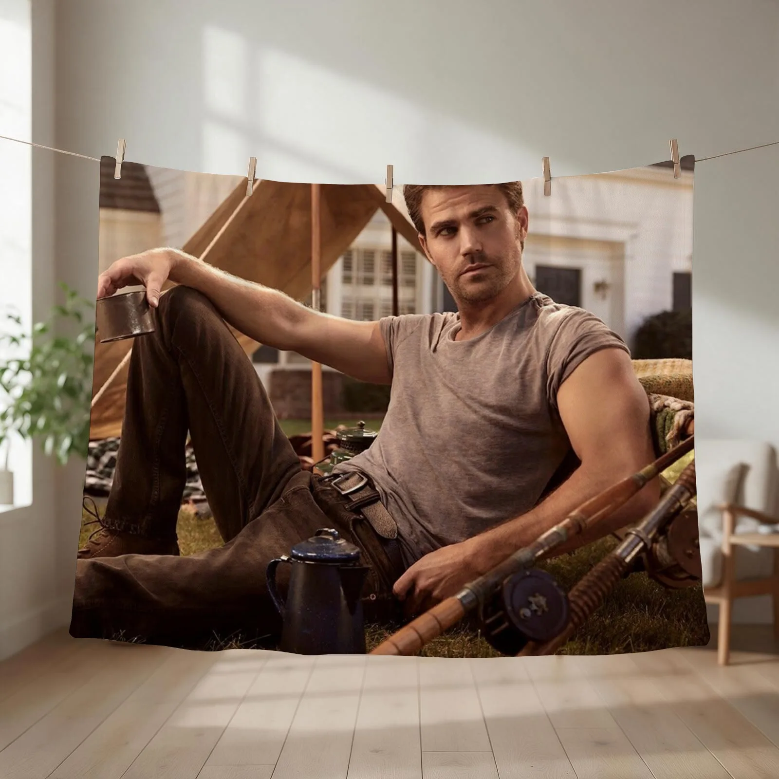 paul wesley Throw Blanket Decorative Sofa Summer Luxury Thicken Flannel Blankets
