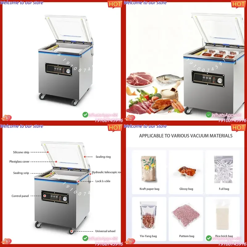 2026CE Electric Single Chamber Desk Type Vacuum Packing Machine for Food Steak Commodity