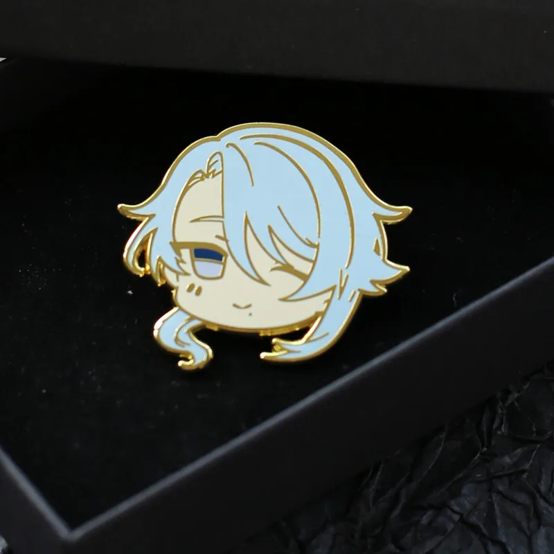 2024 Anime Genshin Impact Metal Brooch Cartoon Figure AlHaitham Thoma Kamisato Ayato Gorou Badge Button Backpack Pendant Gift