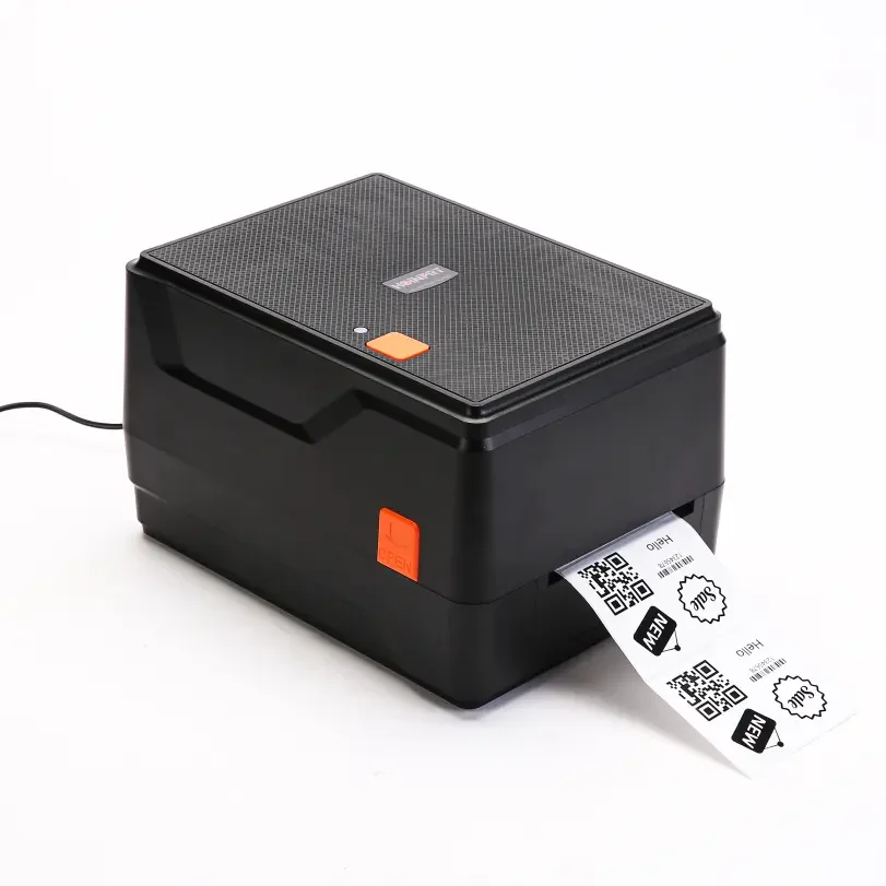 

USB Mini Thermal Transfer Machine Roll Label Printer for Clothing Labels in Stock with Ribbon