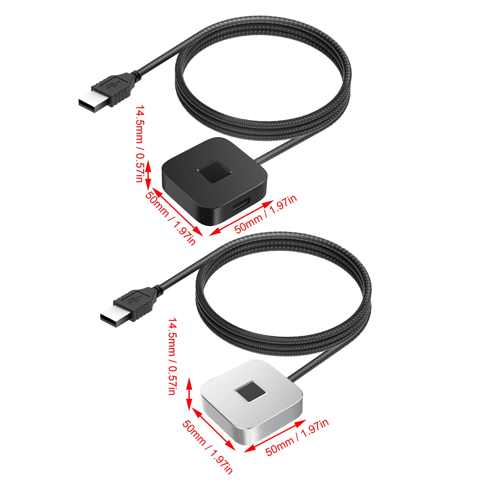 USB Fingerprint Reader Support for Windows 10 11 PC Dongle 360 Degree Touch Fast Matching Biometric Fingerprint Scanner