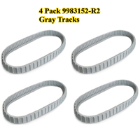 4 Pack 9983152-R2 Gray Tracks for Maytronics Dolphin Robotic Pool Cleaners Compatible with Dolphin Maytronics Models Parts