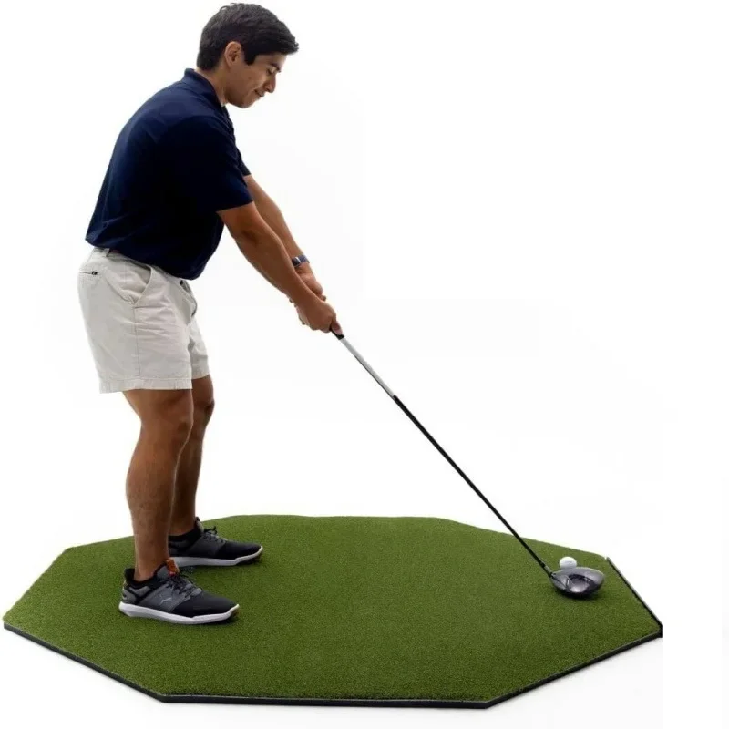 Indoor golf pads, swing practice pads, octagonal training pads