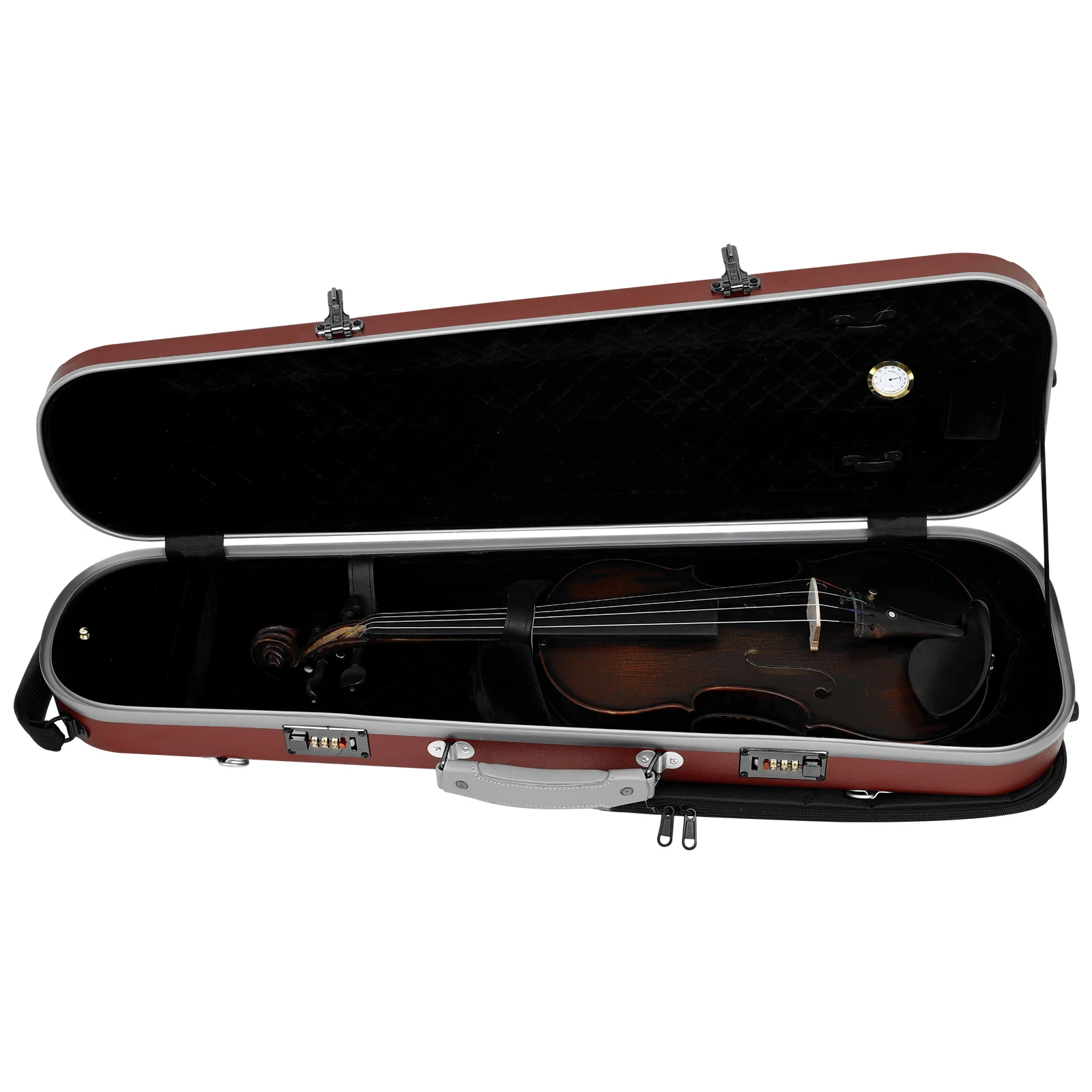 IRIN 4/4 Violin Case Carbon Fiber Box Double Shoulder Strap Bag