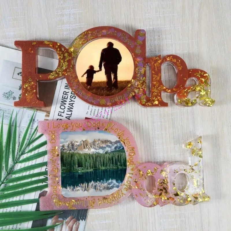

M76B Love Heart Family Photo Rame -Folm для Diy Craft Resin Decorative Craft Jewelry