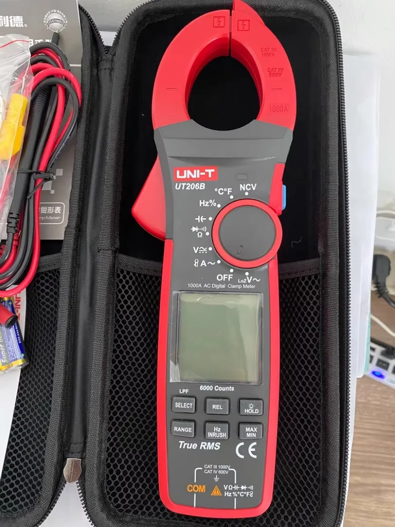 1pc UNI-T UT206B 1000A True RMS Digital Clamp Meters with Auto Range*SY