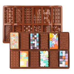 Chocolate Bar Mold Handmade Multi Shape Silicone Mould Baking Tool