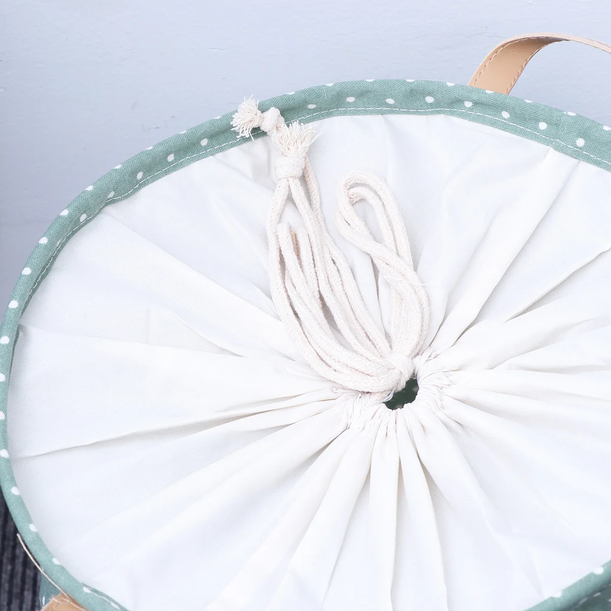 

Large Laundry Basket Cotton Linen Collapsible Dirty Clothes Storage Bag Drawstring Closure Bedroom Bathroom Organizer Storage