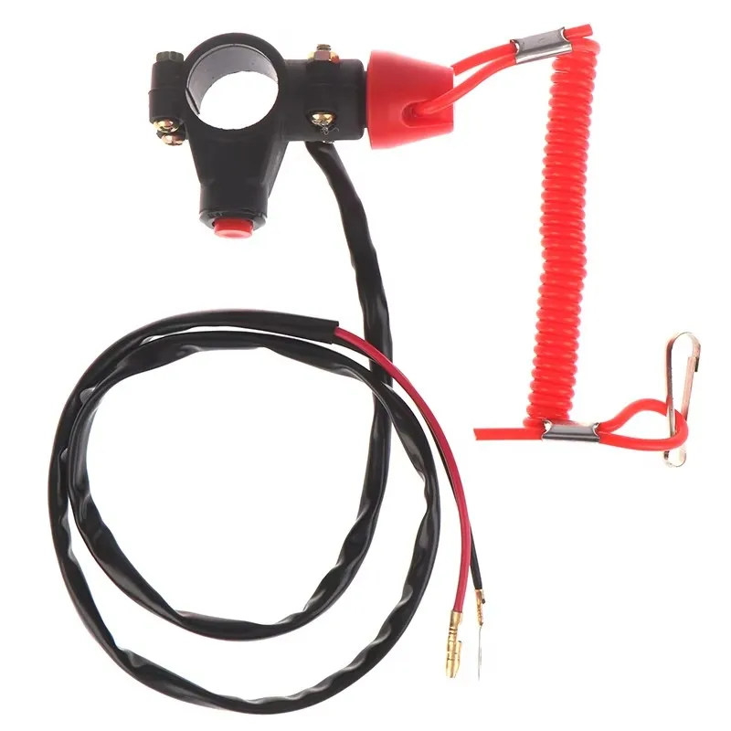 ATV Motorcycle Boat Tether Lanyard Emergency Kill Stop Engine Switch Push Button For Pocket Mini Dirt Bike ATV Quad