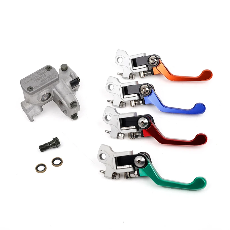 

Universal M10 Motorcycle Front Hydraulic Brake Pump Master Cylinder Red Right Disc Brake Lever for Motorbike Modification