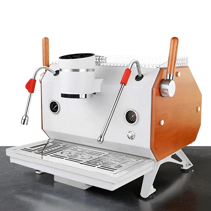 

ST Semi-automatic Professional Double Boilers Copper Pipe Home Commercial Cafe Cafeteras Espresso Coffee Machine