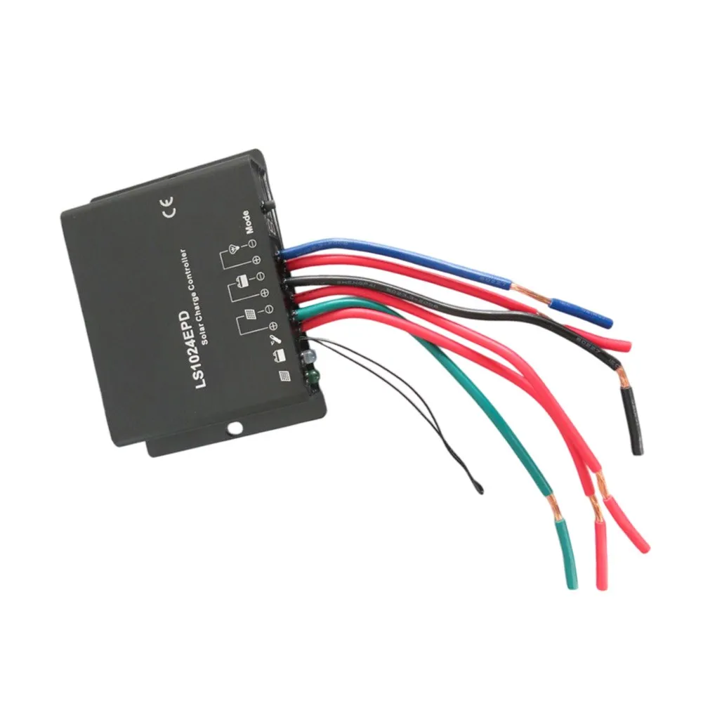 10A Solar Charge Discharge Controller LS1024EPD for 12V 24V Street Light Installations with 50V PV Input Limit and IP67 Sealing