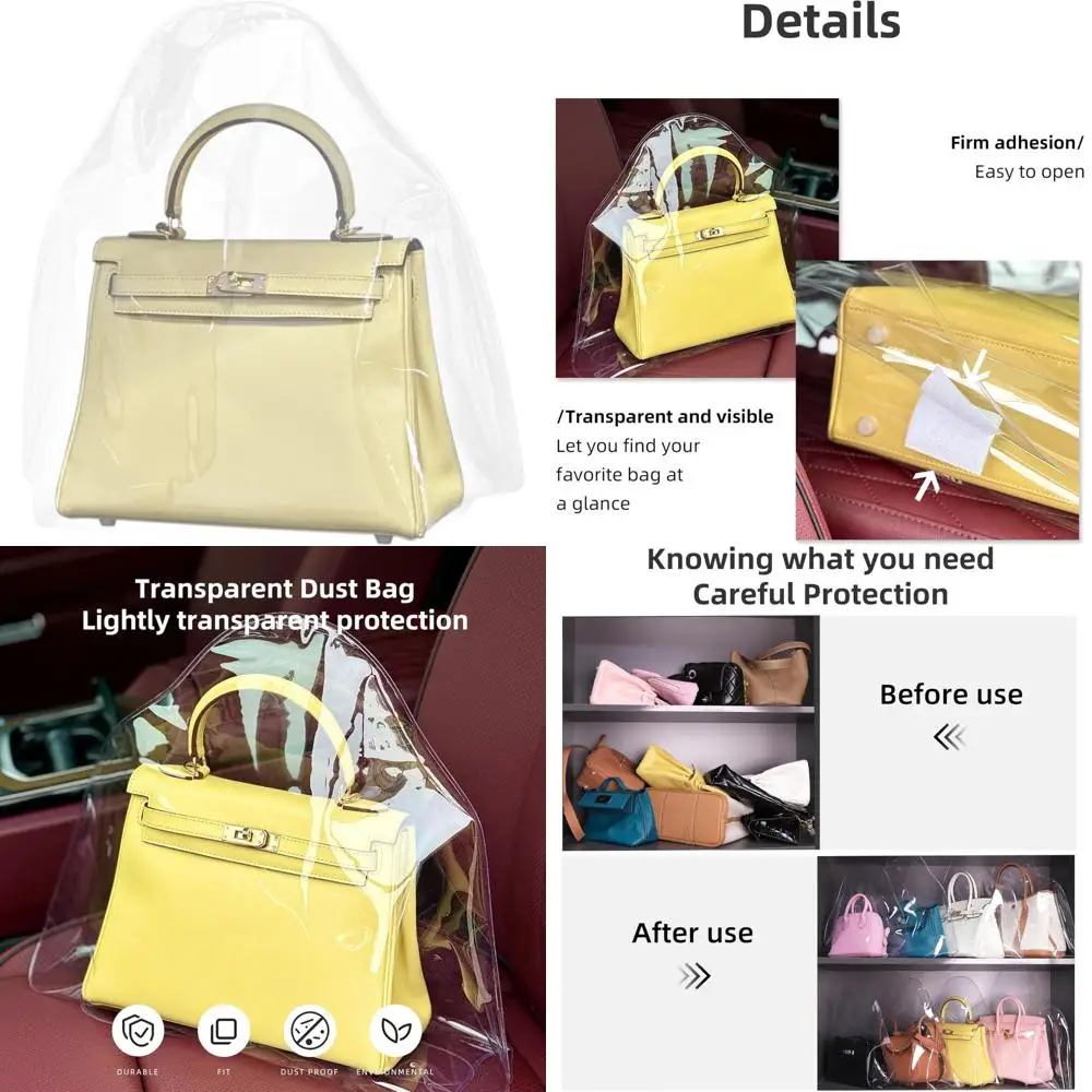 

luxury handbag dust cover - waterproof & lightweight protection bag (small)