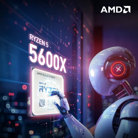 NEW AMD Ryzen 5 5600X 6-Core 12-Thread Processor 3.7GHz 65W L3=32M