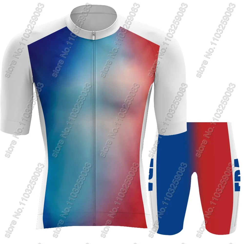 France National Team Cycling Jersey 2024 Set Summer French-Paris Clothing Road Bike Shirts Suit Bicycle Bib Shorts MTB Maillot