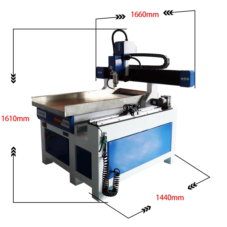 4Axis 3D 600*900mm Milling Cutting cnc metal wood carving machine CNC Router 6090 6040 1212 3030 for price