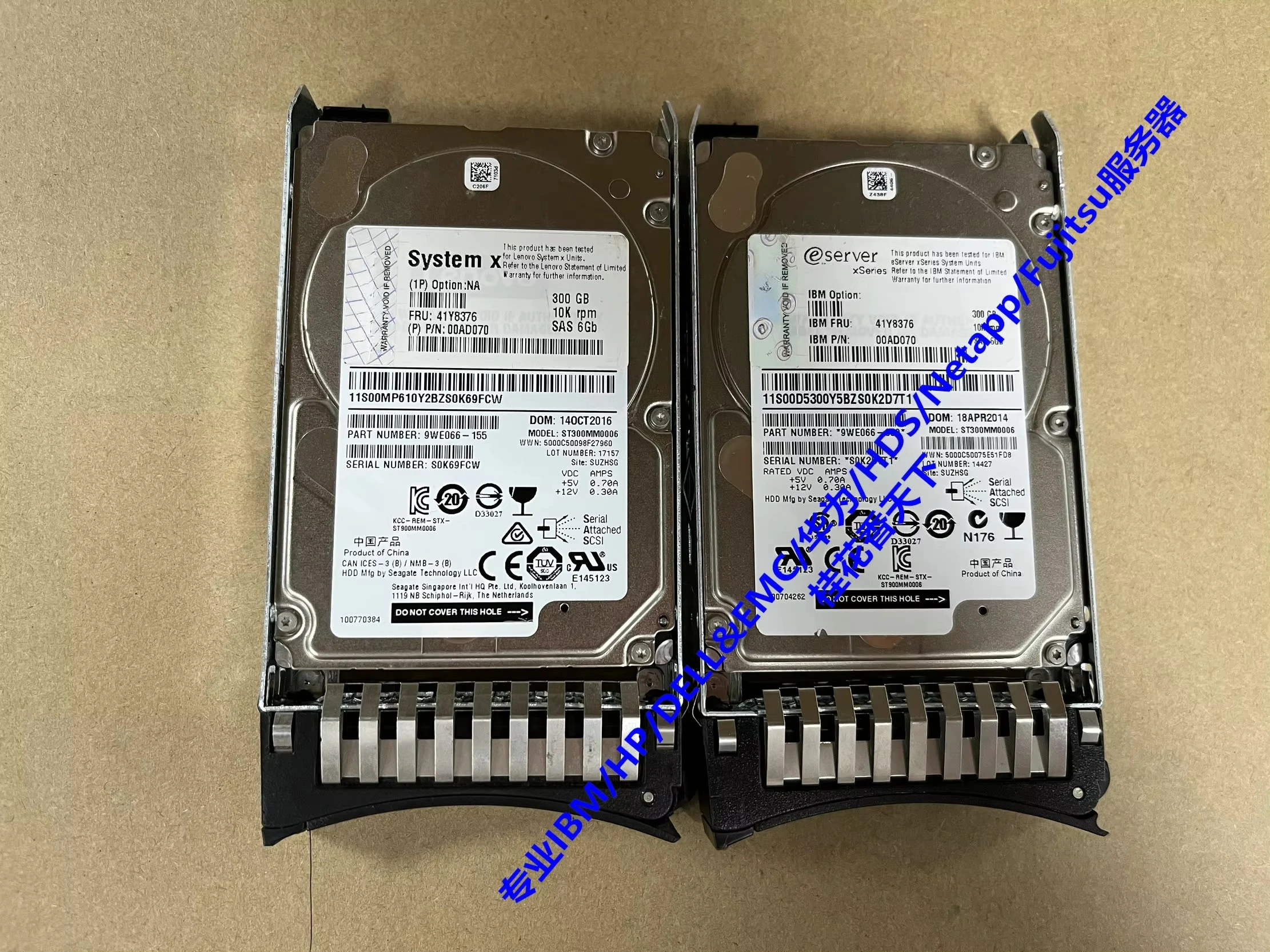 

Used For IBM 41Y8376 300G 10K SAS 6G 2.5 inch 00AD070 Server Hard Disk