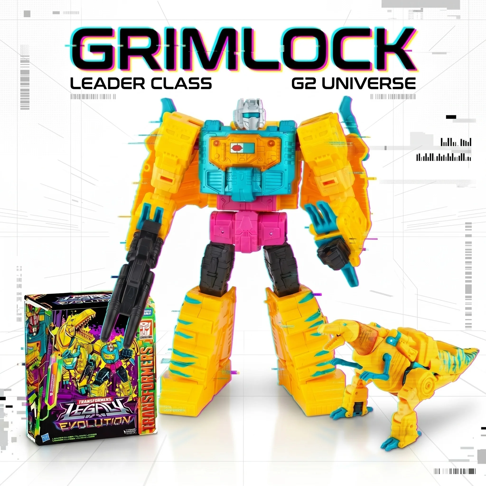 【En stock】Figurines d'action Hasbro Transformers Legacy Evolution G2 Universe Grimlock Leader Class, modèle de collection, loisirs, robots