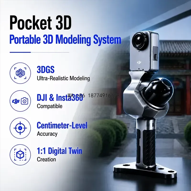 wmwmnu Foxtech Pocket 3D Point Cloud BIM Real-Scene 3D Modeling System Portable 3DGS Gaussian Splashing Mesh Handheld LiDAR