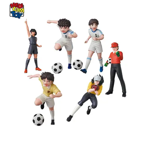 Stock Original MEDICOM TOY Captain UDF Oozora Tsubasa Misaki Tarou Hyuuga Kojirou Wakabayashi Genzou Action Anime Figure Model