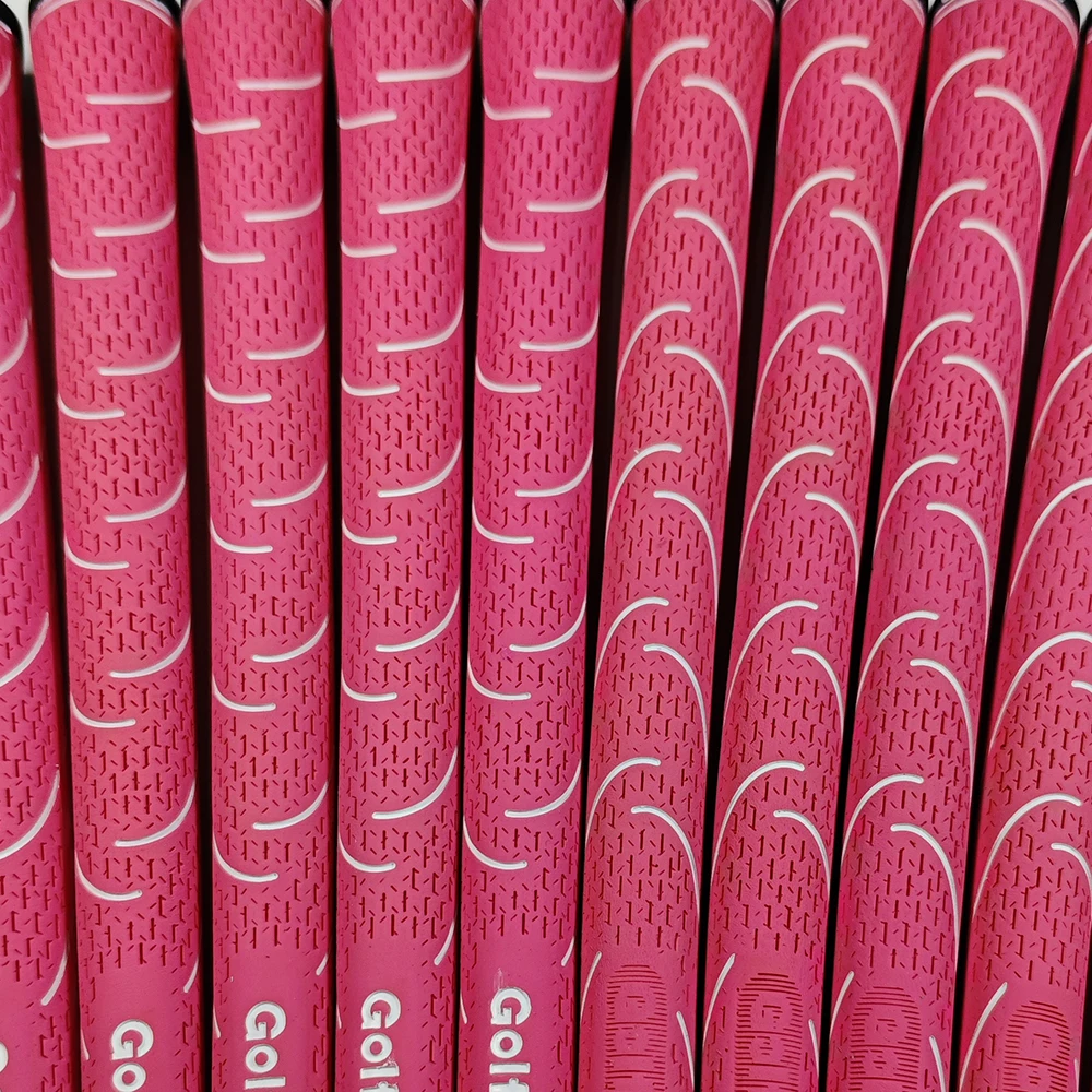 13pcs/lot Pink Golf Clubs Grips Rubber Golf Grips for Choose Women Grip Anti Slip Golf Club Grip Standard Free Shipping