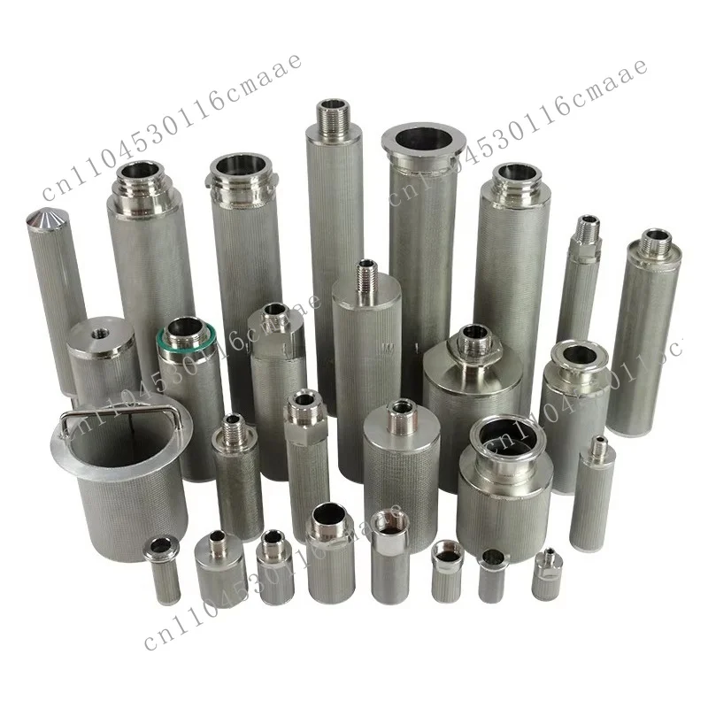 Stainless steel 304/316 sintered metal filter cartridge: Industrial sintered powder used for chemical filtration
