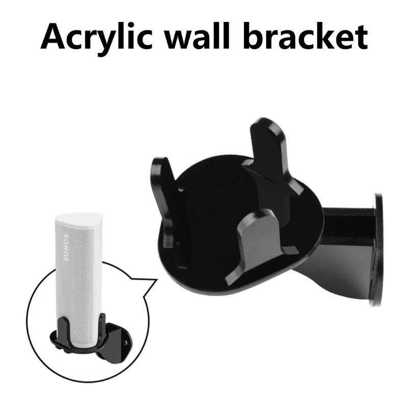 Speakers Wall Mount Holder Acrylic with Simple Screw Fixation for Office NonSlip Base for Roam & Roam2 & RoamSL Triangles Suppor